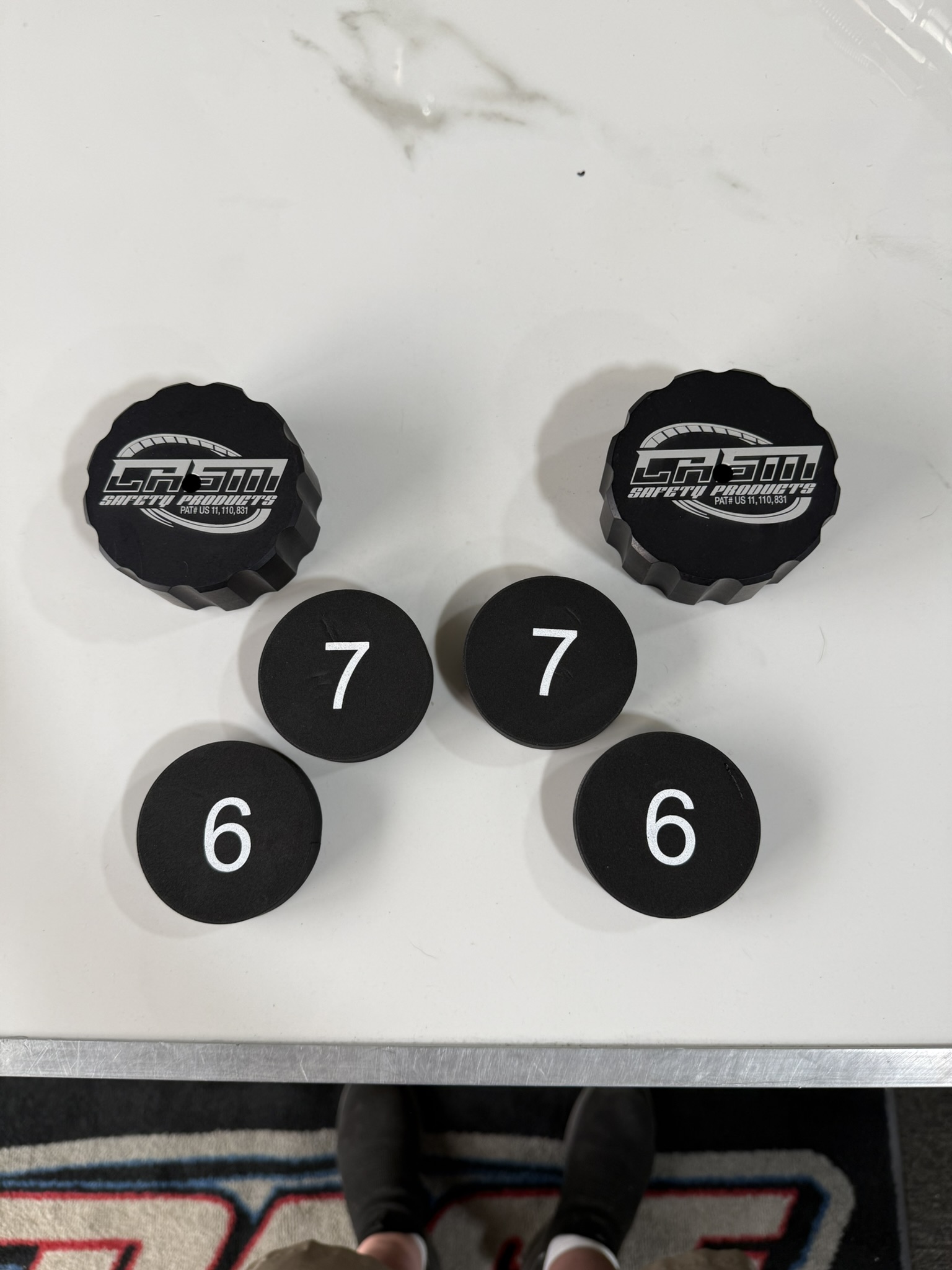 CASM WELD ON SYSTEM PRELOAD EXTENDED CAPS (set of two)